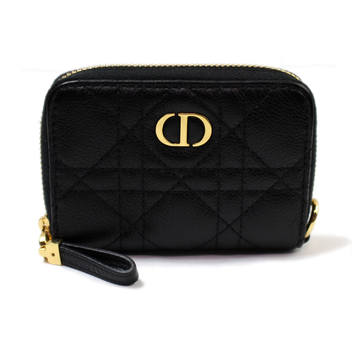 美品 Christian Dior ディオール カナージュ コンパクト財布 カード