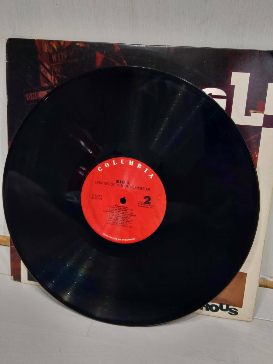 BIG L /LIFESTYLEZ OV DA POOR&DANGEROUS LP USオリジナル 盤質 BIG L /LIFESTYLEZ OV DA POOR&DANGEROUS LP USオリジナル 盤質