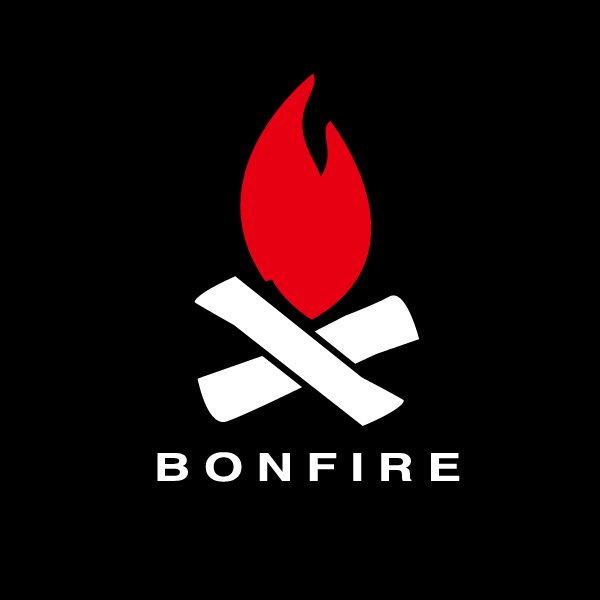 送料無料◆BONFIRE ボンファイア 焚火カッティングステッカー◆ホワイトレッド｜20×14.8cm｜超防水 UVカット 屋外使用可【C001】_画像2