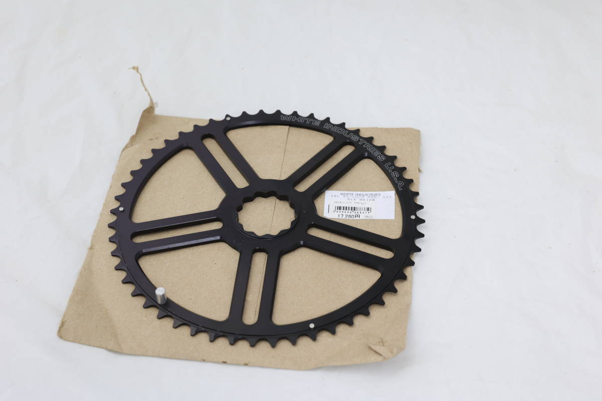 レア White Industries MR30 / VBC 52T Blackアウターチェーン レア White Industries MR30 / VBC 52T Blackアウターチェーン