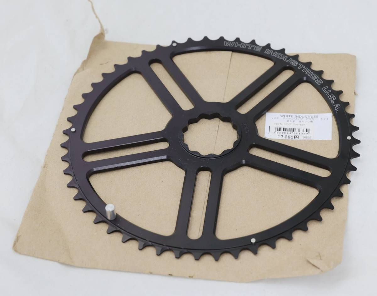レア White Industries MR30 / VBC 52T Blackアウターチェーン レア White Industries MR30 / VBC 52T Blackアウターチェーン