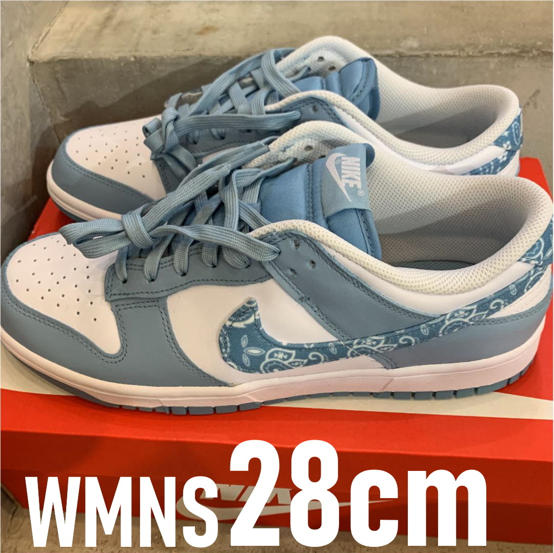 NIKE WMNS Dunk Low ESS ”Blue Paisley” 新品 28cm DH4401-101 ナイキ