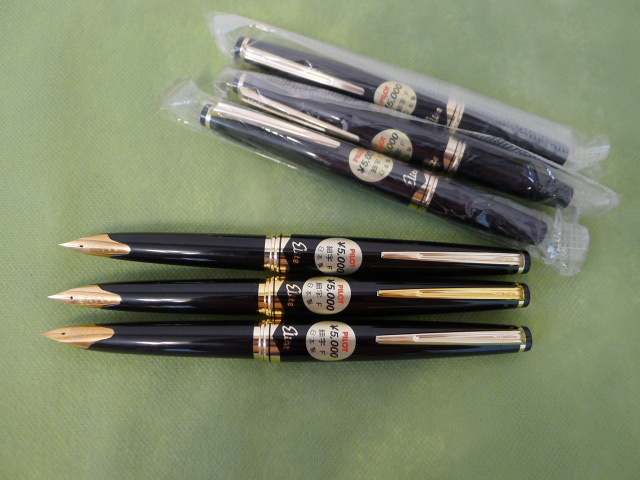 ★ PILOT パイロット Elite エリート 万年筆 6本セット ペン先 18K 750 14K 585 18金 14金 定価 5000円 x 6 デッドストック品 _画像9