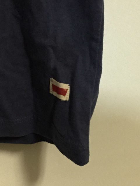 Levi's  Levi's   классика   twin  шланг   лого    футболка с коротким руковом   саксофон  голубой M размер    новый товар 