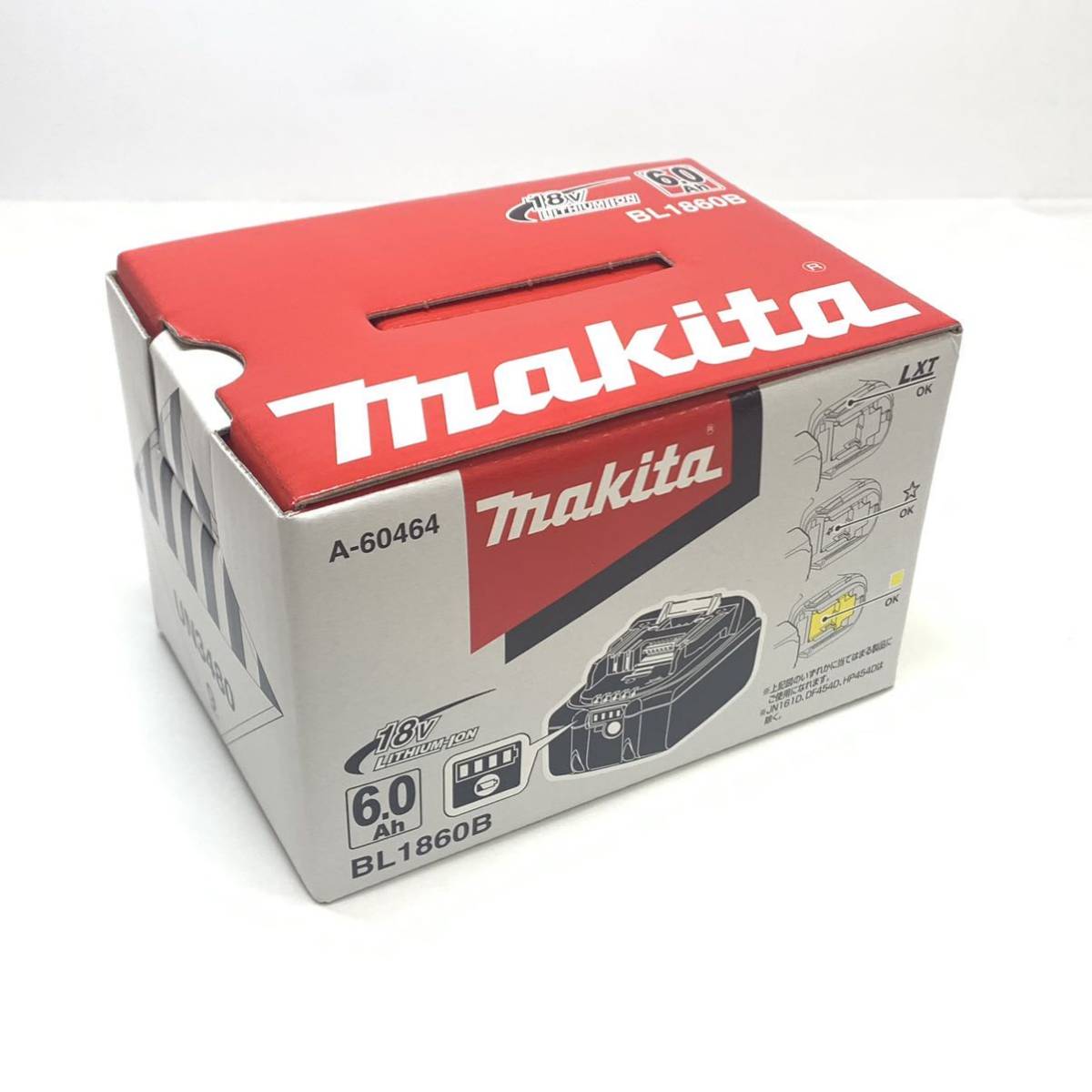未使用品①】☆makita リチウムイオンバッテリ 18V 6.0Ah BL1860B A