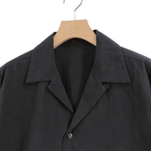 URU × ZUKEIF 20SS OPEN COLLAR L/S SHIRTS / COTTON SILK GLENCHECK