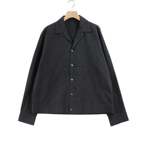 URU × ZUKEIF 20SS OPEN COLLAR L/S SHIRTS / COTTON SILK GLENCHECK