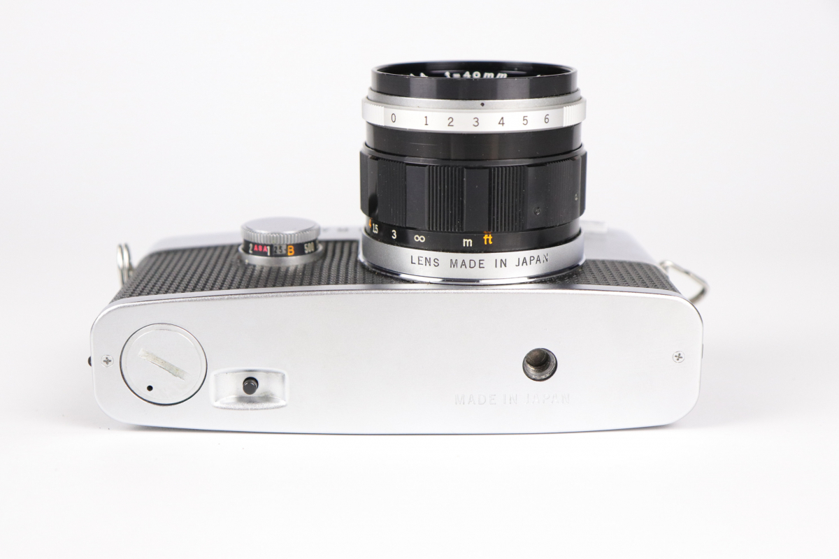 【シャッターOK】 OLYMPUS PEN-FT ペンFT ハーフ判 一眼レフ フィルムカメラ 革ケース 付 G.Zuiko Auto-S 1:1.4 f=40mm 013FAWY34_画像9
