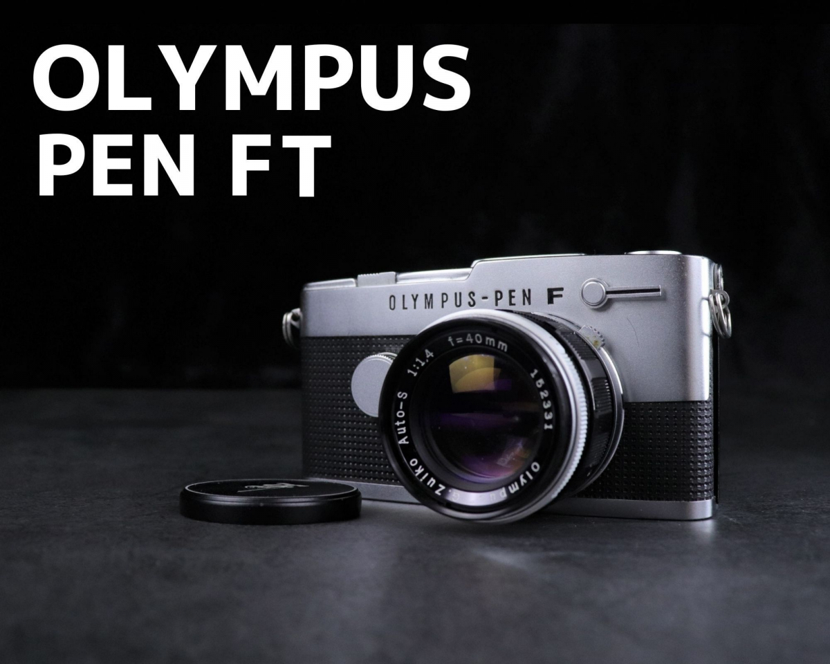 【シャッターOK】 OLYMPUS PEN-FT ペンFT ハーフ判 一眼レフ フィルムカメラ 革ケース 付 G.Zuiko Auto-S 1:1.4 f=40mm 013FAWY34_画像1