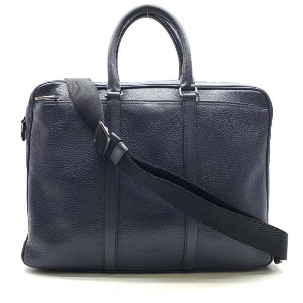 新品】COACH ビジネスバッグ メトロポリタン ブリーフケース レザー 紺