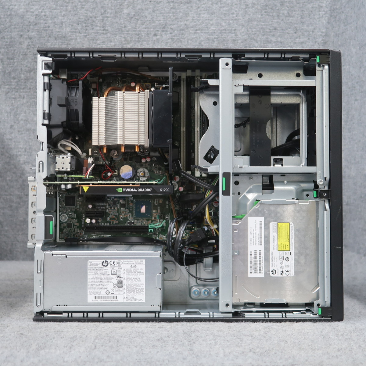 HP Z240 SFF Workstation Xeon E3-1230 v5 3.4GHz 8GB DVDスーパーマルチ nVIDIA QUADRO K1200 ジャンク A54056_画像8