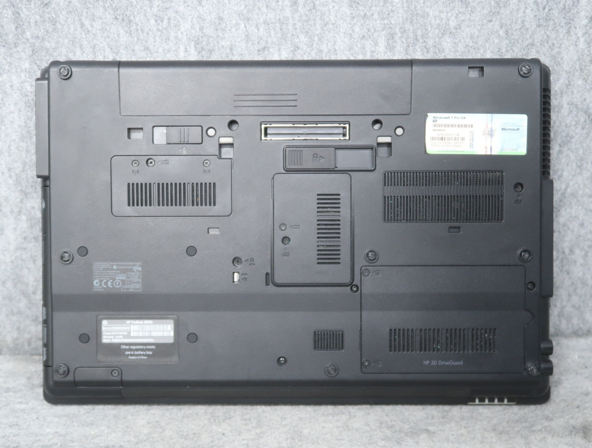 HP ProBook 6550b Celeron P4500 1.86GHz 4GB DVDスーパーマルチ ノート ジャンク N48947_画像7