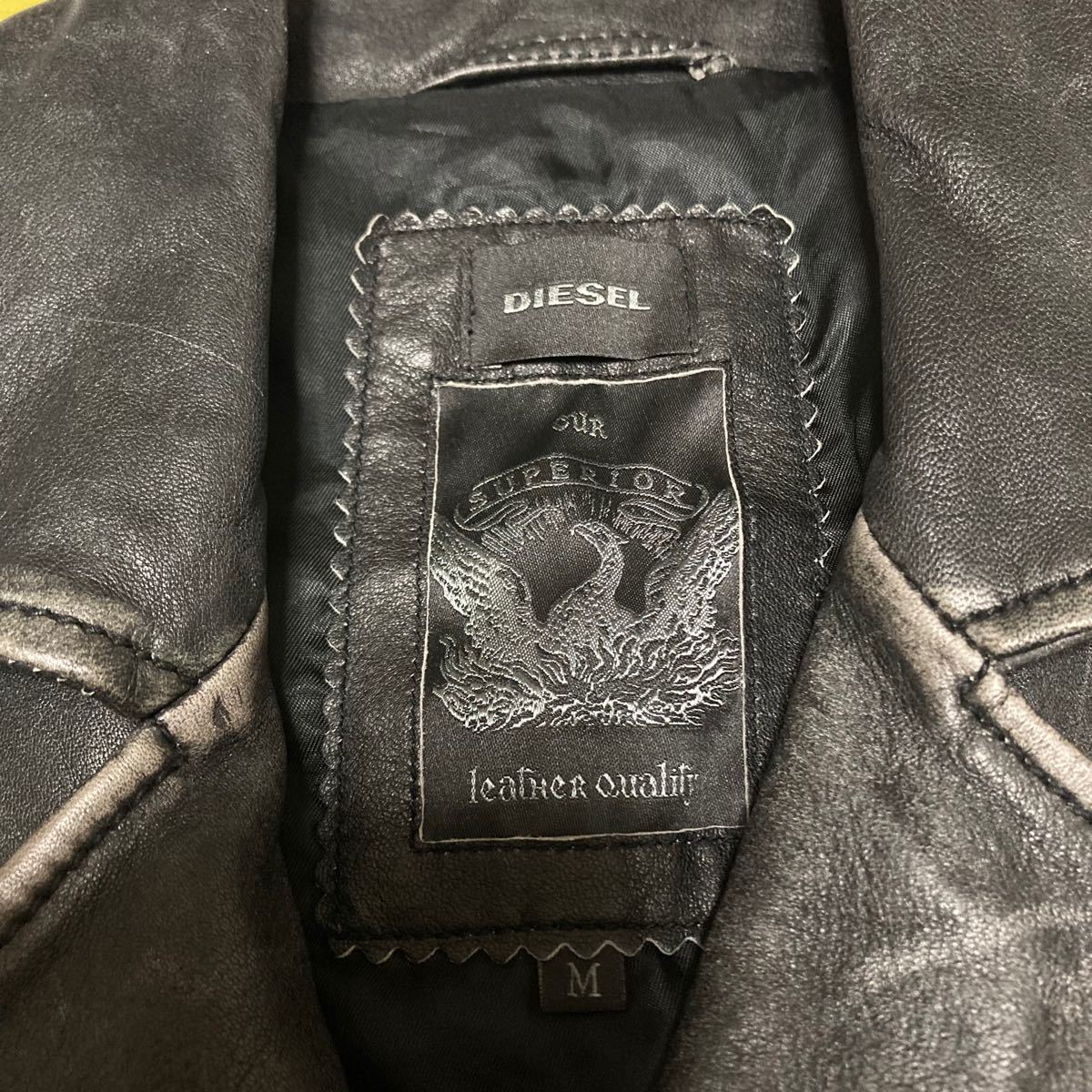 DIESEL ディーゼル ライダースジャケット ダブル 革ジャン DIESEL ディーゼル ライダースジャケット ダブル 革ジャン