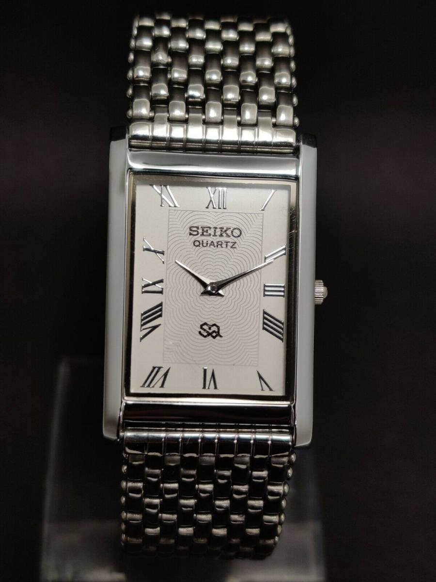 ★美品★OH済★豪華★日本未発売 海外限定 SEIKO セイコー ヴィンテージ アンティーク クォーツ シルバー メンズ 男性 腕時計 送料無料_画像2