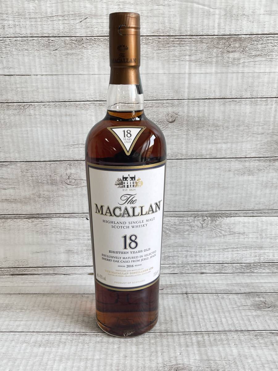 KF0405-128I The MACALLAN 18年 700ml 43% ザ・マッカラン シェリー