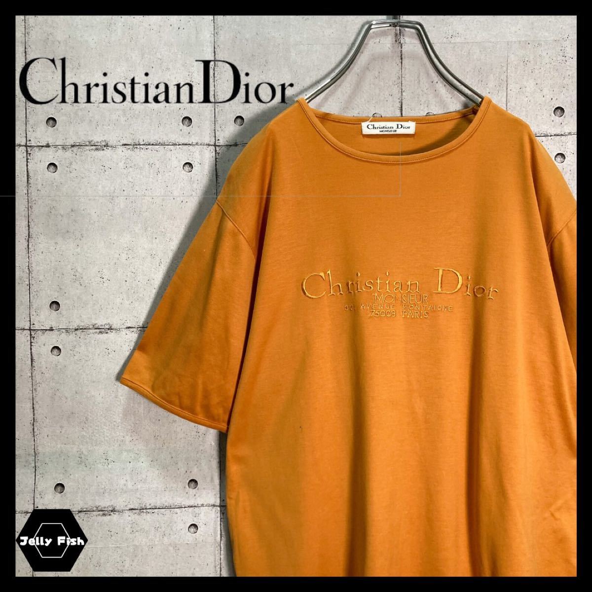 希少】OLD Christian Dior/ディオール 刺繍 半袖Tシャツ L