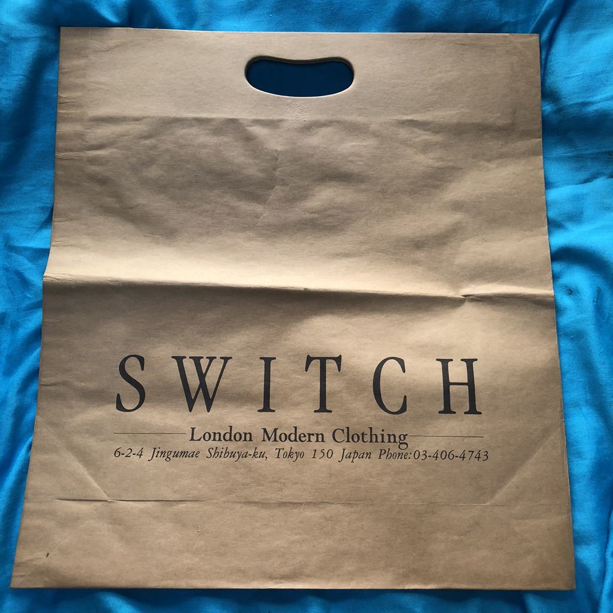 ヴィンテージ80's 原宿表参道「SWITCH」-London Modern Clothing-ショップバッグ　モッズ御用達_画像1