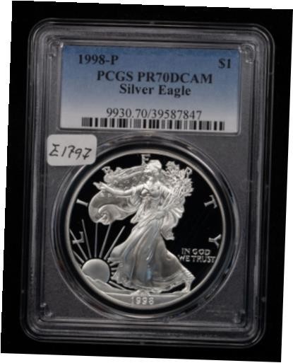 アンティークコイン NGC PCGS 1998-P 1 oz American Silver Eagle - P 