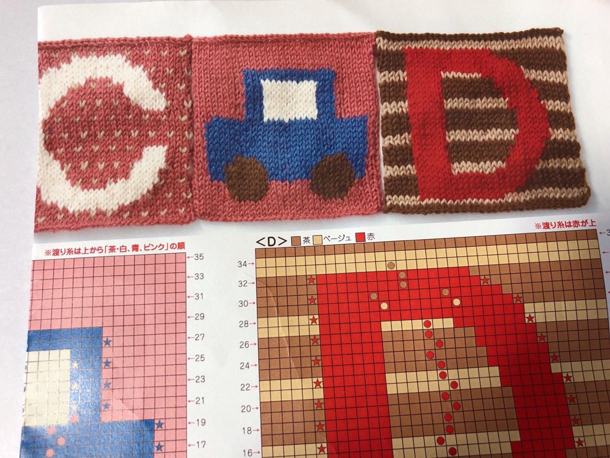  prompt decision new goods unused Ferrie simokchulie alphabet . large liking become stick braided motif blanket ④ car (C,D) making kit 