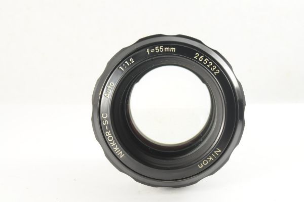 ☆美品☆ニコン Nikon NIKKOR-S.C Auto 55mm F1.2 清潔感ある綺麗な