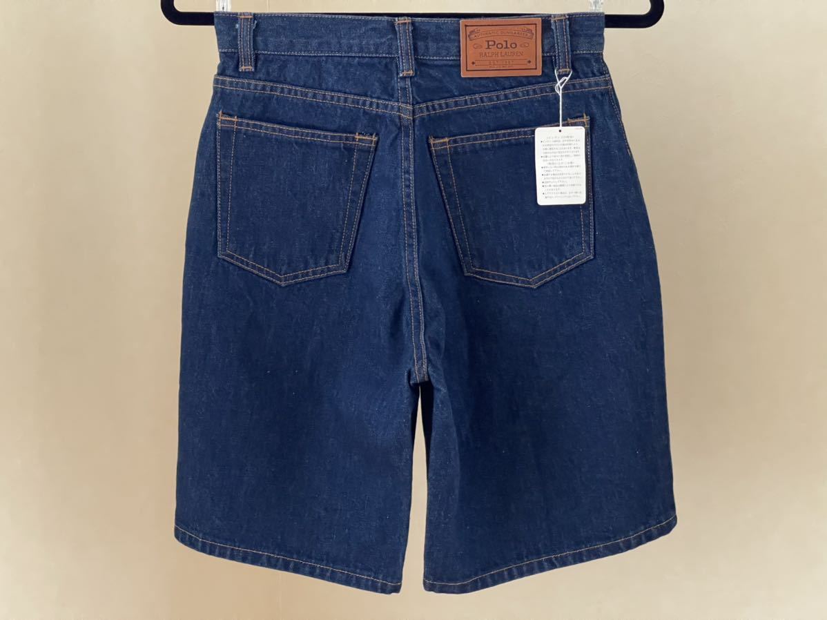  с биркой *Ralph Lauren( Ralph Lauren ) Denim брюки 150cm половина G хлеб голубой Short Kids ( АО ) Polo Ralph Lauren Japan 