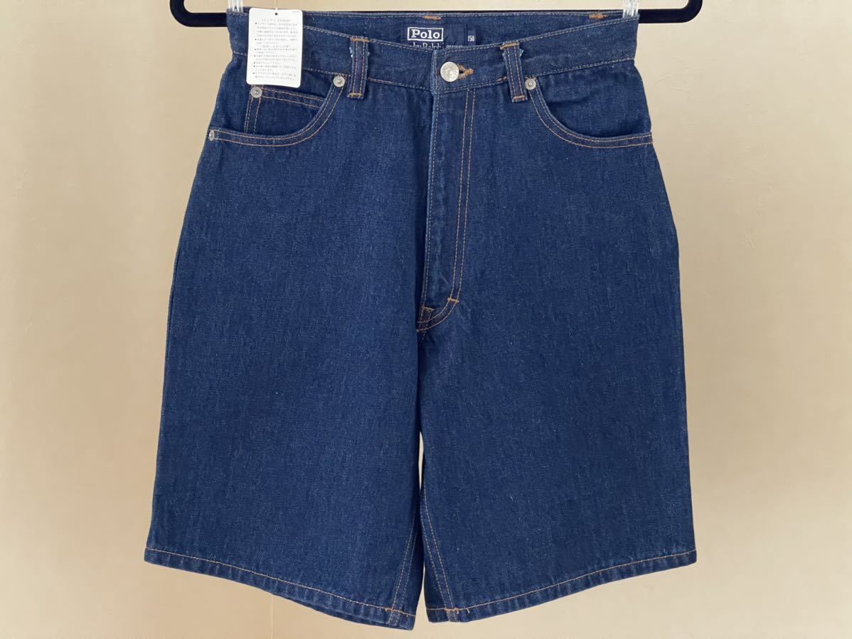  с биркой *Ralph Lauren( Ralph Lauren ) Denim брюки 150cm половина G хлеб голубой Short Kids ( АО ) Polo Ralph Lauren Japan 