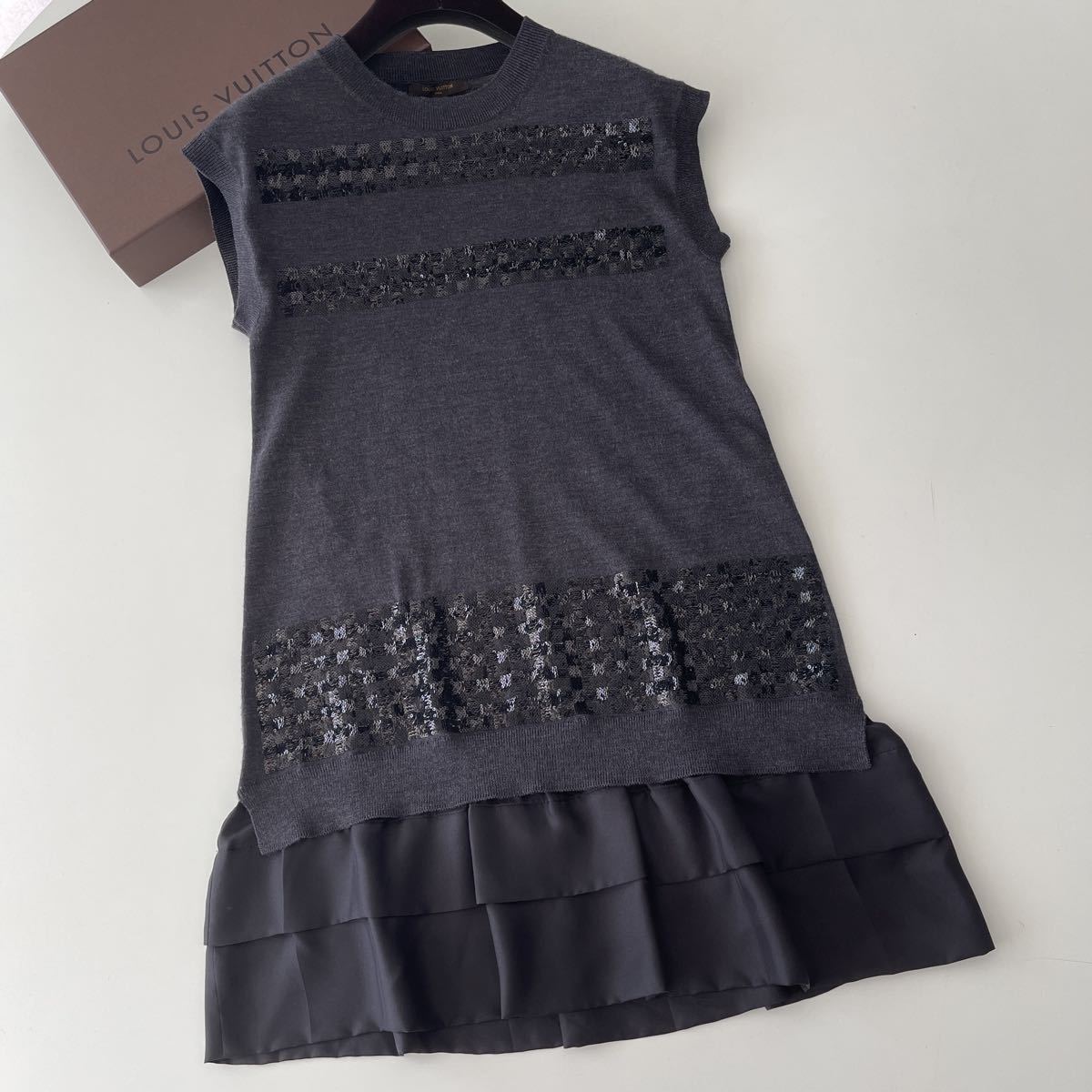 していただ LOUIS Louis Vuitton ニットワンピースの通販 by さぶ's ...
