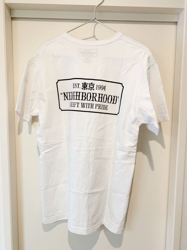 ネイバーフッド Neighborhood メンズ Tシャツ トップス Bar & Shield Tee White_画像2