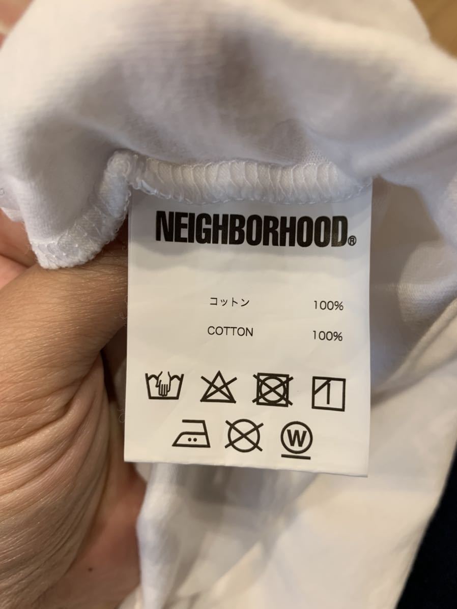 ネイバーフッド Neighborhood メンズ Tシャツ トップス Bar & Shield Tee White_画像3