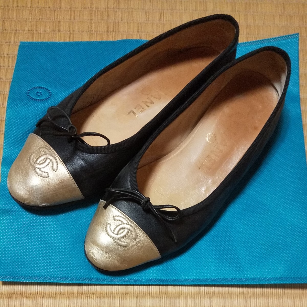 シャネル CHANEL バレエシューズ フラットシューズ 36|PayPayフリマ