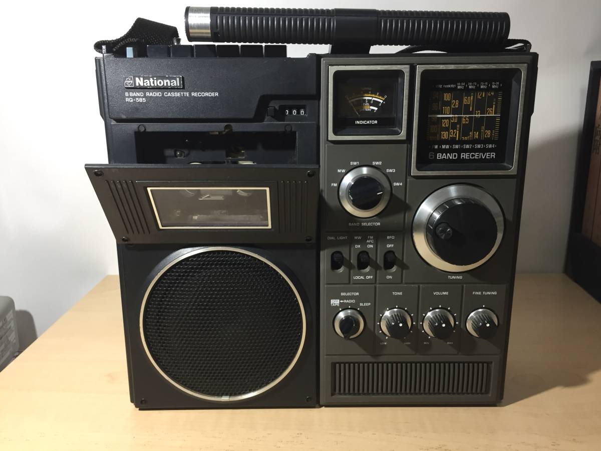 ○ National ナショナル RQ-585 カセットレコーダー 6バンド ○ National ナショナル RQ-585 カセットレコーダー 6バンド