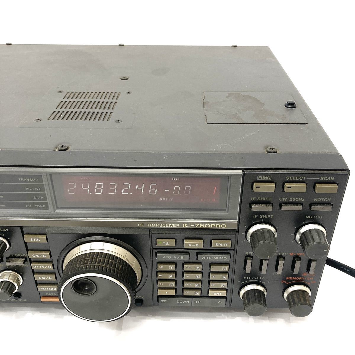 ICOM アイコム IC-760PRO 無線機 トランシーバー アマチュア無線 通電確認済み alpひ0617_画像3