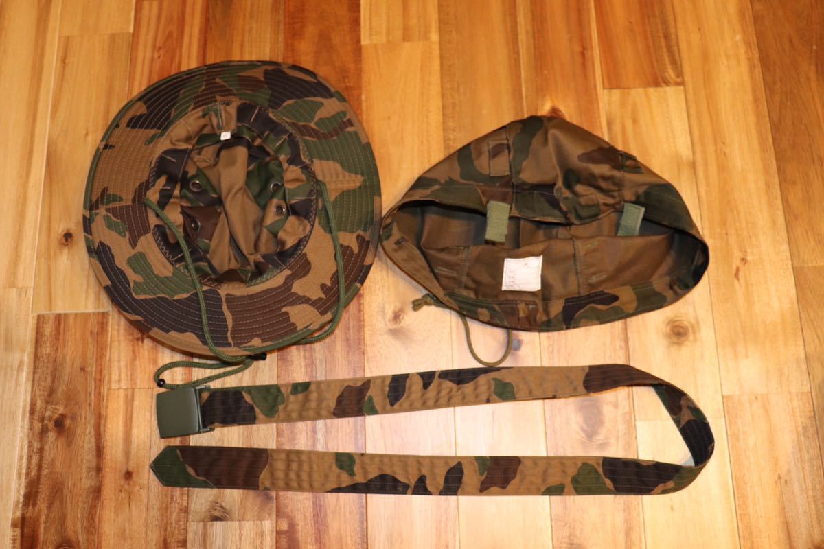 航空自衛隊 野戦迷彩 作業服 PX品 空自 ベルト 鉄帽覆い ハット
