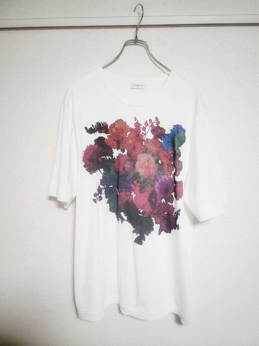 Dries Van Noten 2020SS フローラルオーバーサイズTシャツ large L ドリス ヴァン ノッテン 花柄 フラワー 白 マルジェラ RAF SIMONS MARNI_画像1