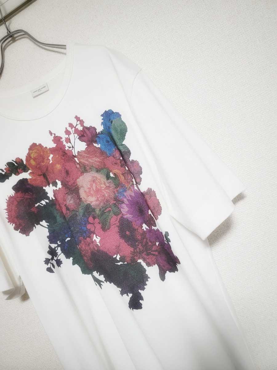 Dries Van Noten 2020SS フローラルオーバーサイズTシャツ large L ドリス ヴァン ノッテン 花柄 フラワー 白 マルジェラ RAF SIMONS MARNI_画像4