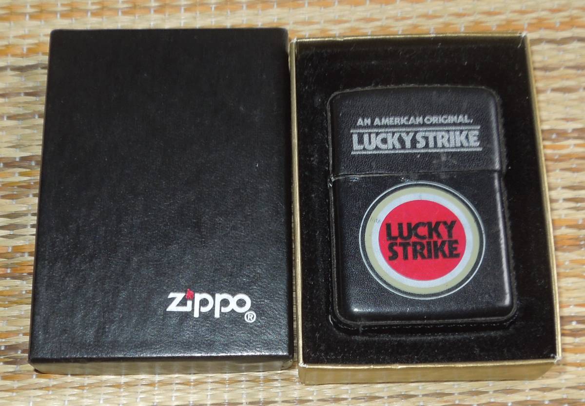 zippo LUCKY STRIKE 革巻き 1996年製造 - www.shape-obstacles.com
