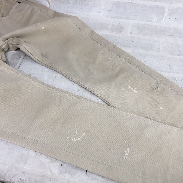 RALPH LAUREN Ralph Lauren paint damage skinny pants light beige SIZE:7 number lady's LH632022062801
