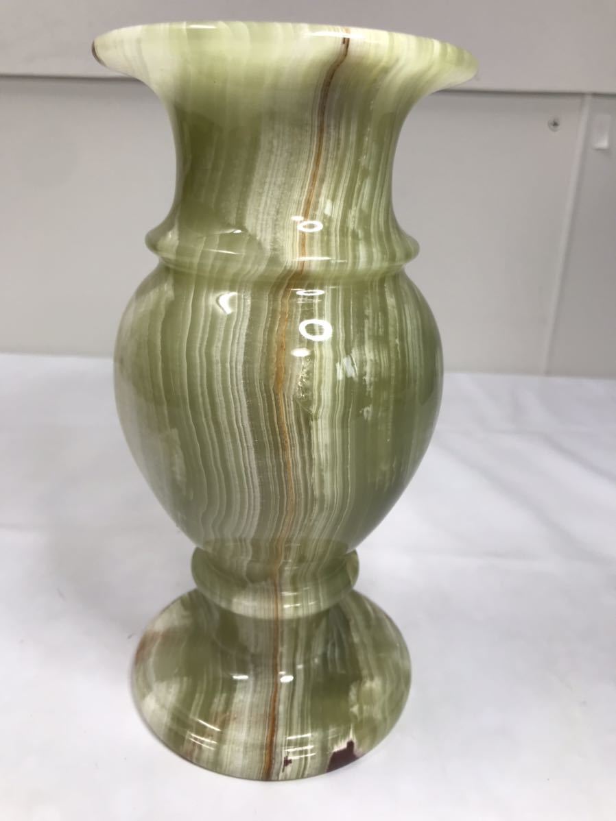  высококлассный oniks ваза ( диаметр примерно 7.5cm× высота примерно 20.5cm/ вес примерно 1.9kg) с коробкой не использовался товары долгосрочного хранения оникс натуральный камень ваза для цветов украшение 