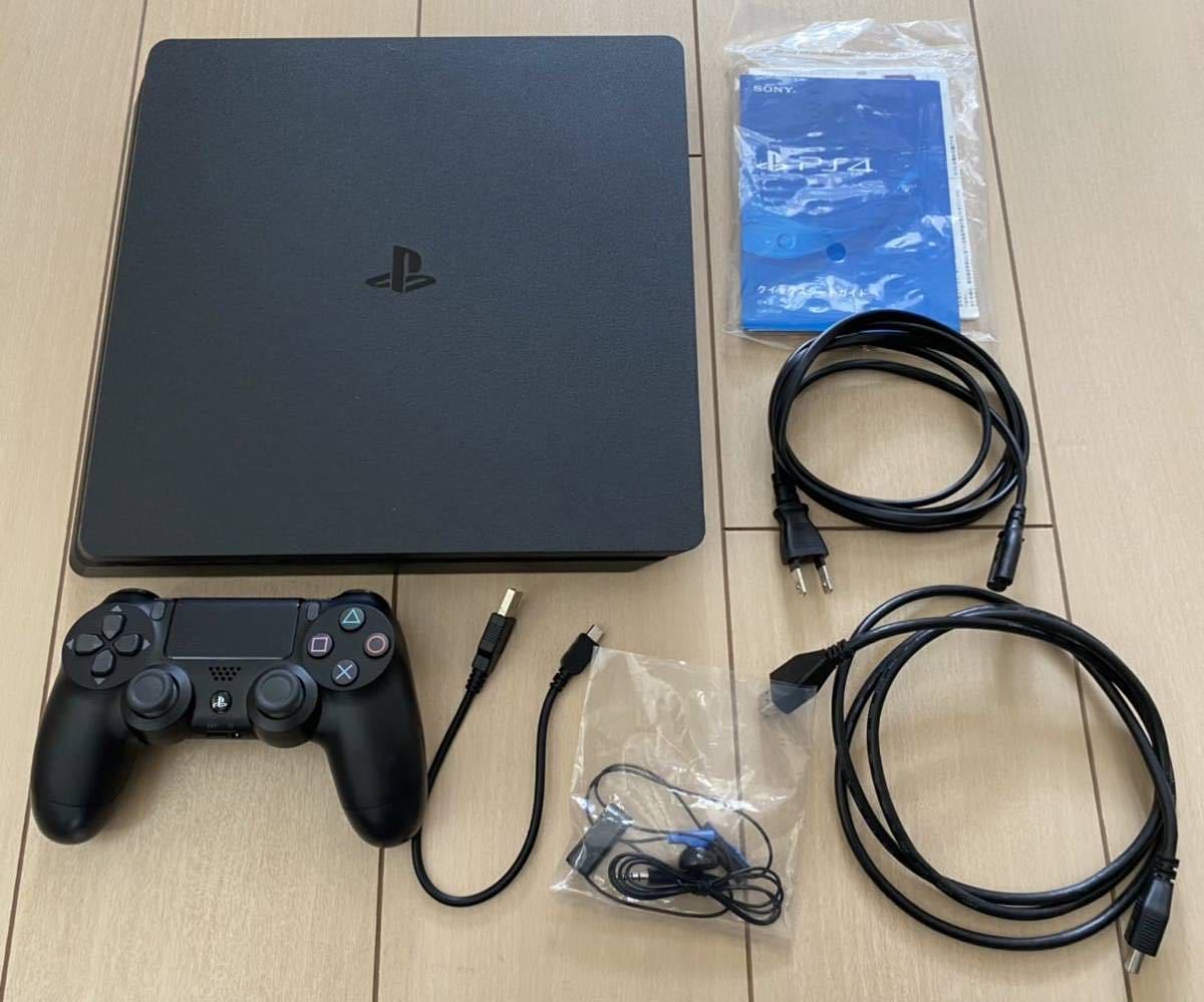 1円スタート！】SONY PlayStation4 ジェット・ブラック 500GB(CUH