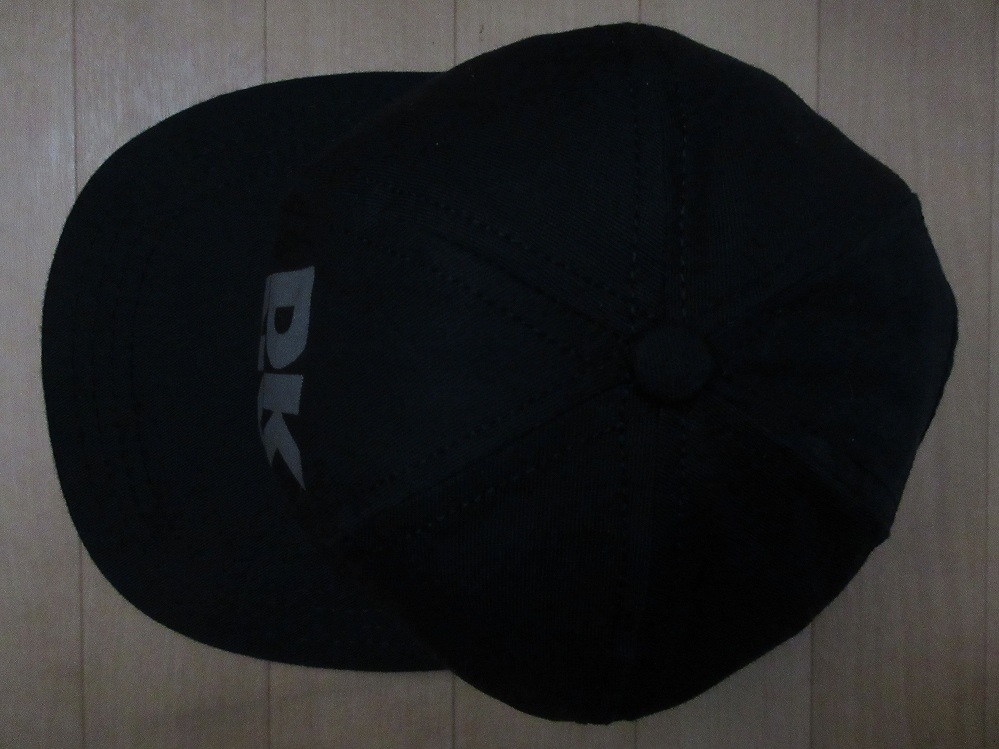 90's USA制 DKNY ロゴ キャップ ブラック Donna Karan New York ダナ キャラン ニューヨーク CAP 帽子 ハット ヒップポップ ダンス 古著