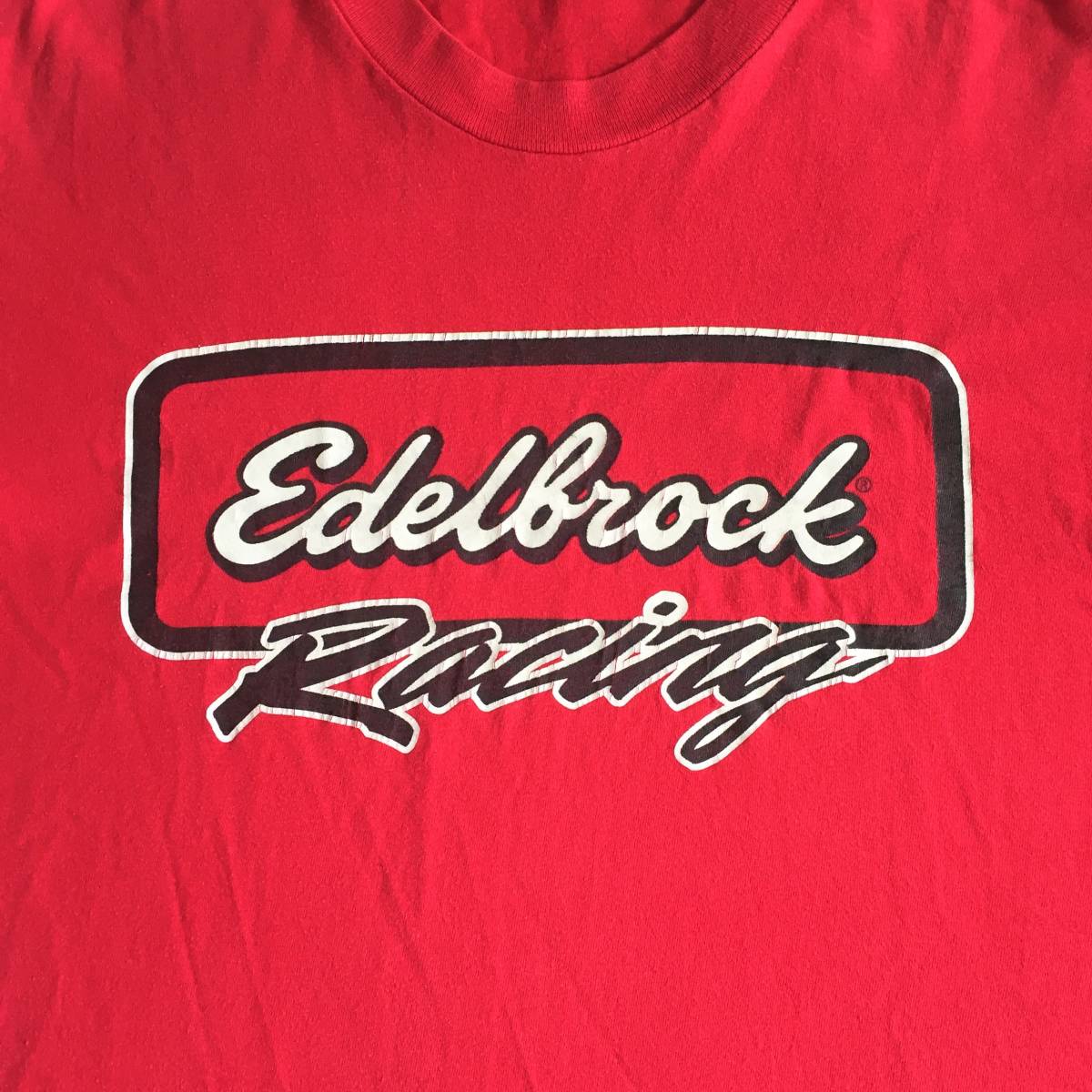 ◆ビンテージ Edelbrock Racing Tシャツ エーデルブロック 検 Nascar Hot Rod ナスカー ホットロッド STP Champion_画像6