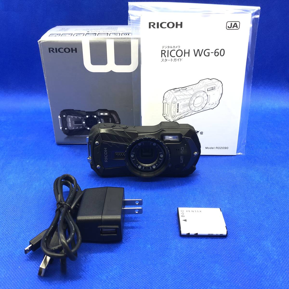 RICOH WG-60 レッド 本格防水デジタルカメラ 14メートル防水 耐衝撃