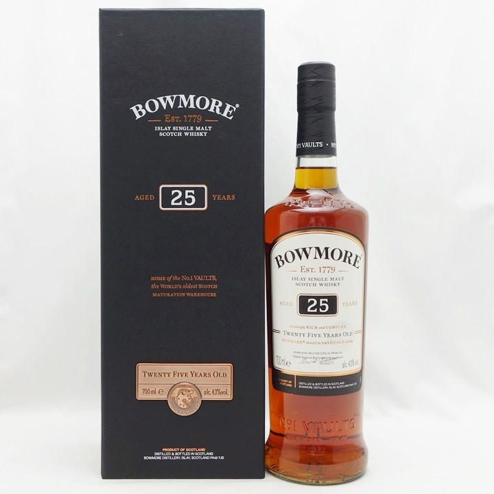 22-2569 BOWMORE ボウモア25年 700ml 43% アイラ シングルモルト 箱