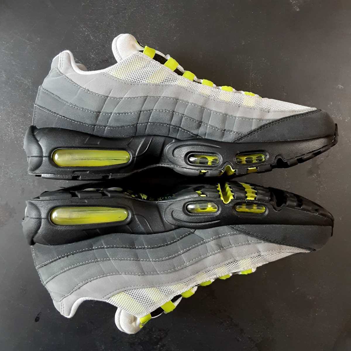 即決送料無料 27.5cm NIKE AIR MAX 95 OG CT1689-001 2020 NEON YELLOW ナイキ エア マックス オリジナル ネオン イエロー グラデーション_画像3