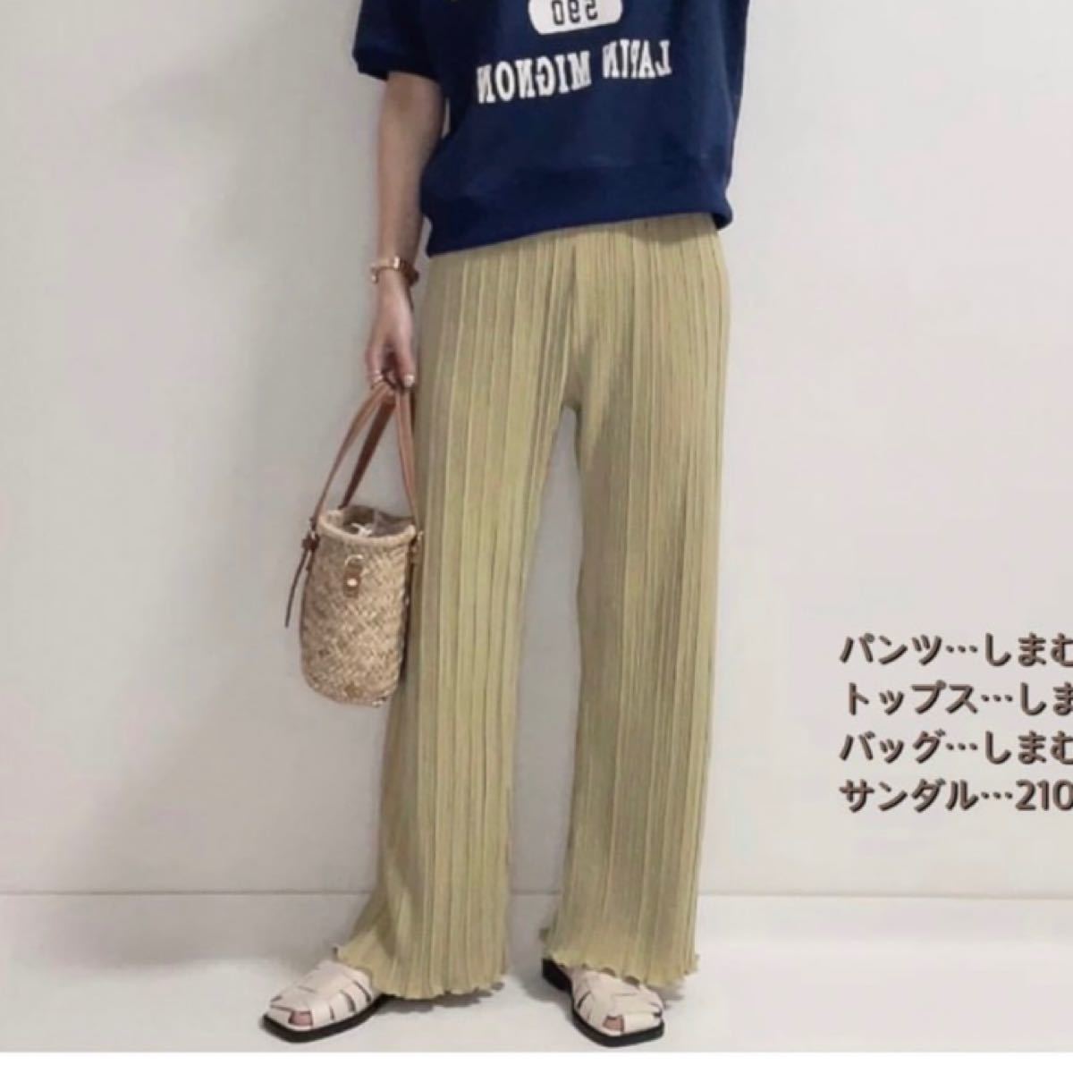 プリーツパンツしまむら 最終値下げです|PayPayフリマ