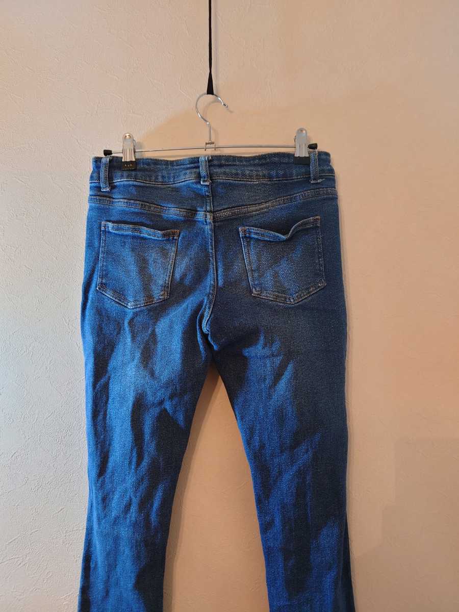INGNI крыло стрейч обтягивающий джинсы M размер стрейч Denim повреждение джинсы 