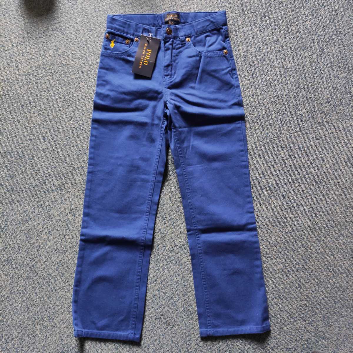 キッズ Polo Ralph Lauren パンツ カラーパンツ ブルー サイズ6 120cm 