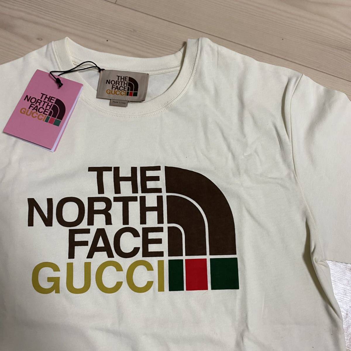 GUCCITHE NORTH FACE(グッチ×ノースフェイス】ロゴTシャツ／Sサイズ