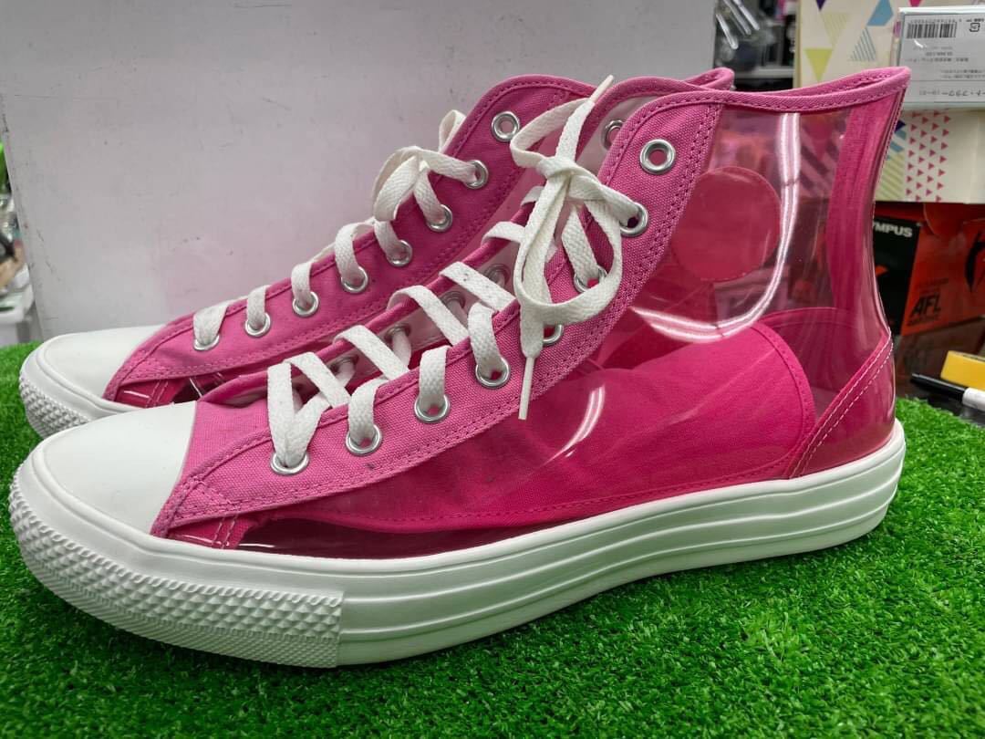 ○J7152 CONVERSE コンバース コンバースオールスター CLEARMATERIAL HI 30cm○_画像1