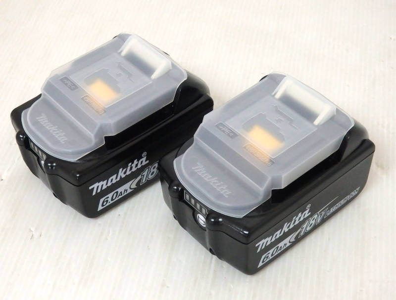 makita マキタ 純正 バッテリー BL1860B × 2個セット 18V 6.0Ah 6Ah 雪